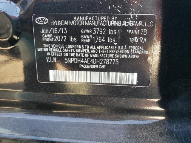 Photo 12 VIN: 5NPDH4AE4DH278775 - HYUNDAI ELANTRA 