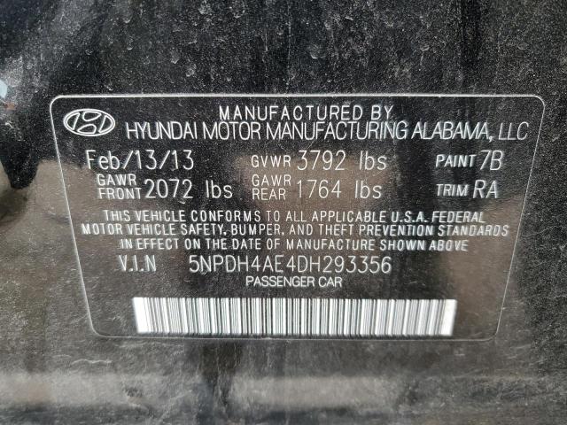 Photo 9 VIN: 5NPDH4AE4DH293356 - HYUNDAI ELANTRA GL 