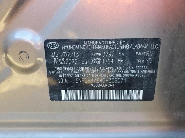 Photo 9 VIN: 5NPDH4AE4DH306574 - HYUNDAI ELANTRA GL 