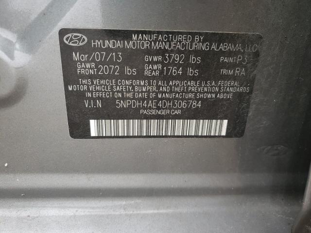 Photo 9 VIN: 5NPDH4AE4DH306784 - HYUNDAI ELANTRA GL 