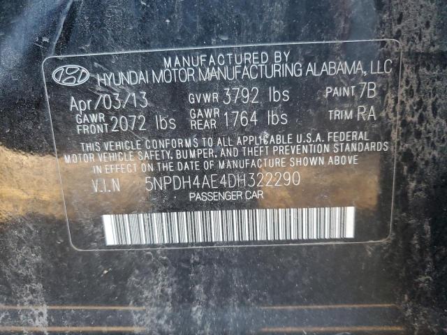 Photo 11 VIN: 5NPDH4AE4DH322290 - HYUNDAI ELANTRA 