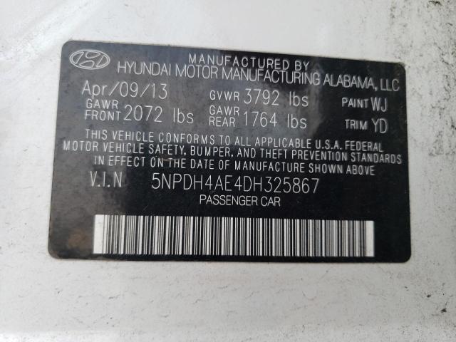 Photo 11 VIN: 5NPDH4AE4DH325867 - HYUNDAI ELANTRA GL 