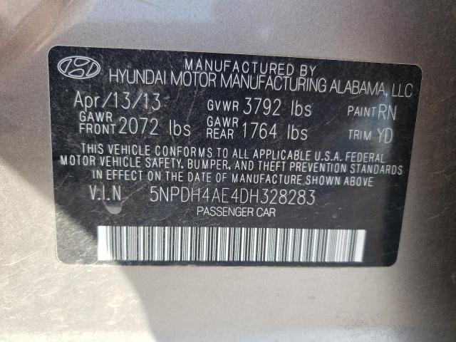 Photo 9 VIN: 5NPDH4AE4DH328283 - HYUNDAI ELANTRA GL 