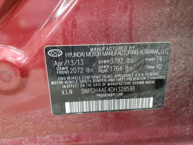 Photo 11 VIN: 5NPDH4AE4DH328591 - HYUNDAI ELANTRA GL 