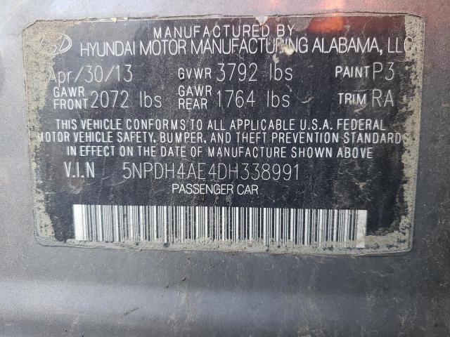 Photo 9 VIN: 5NPDH4AE4DH338991 - HYUNDAI ELANTRA GL 