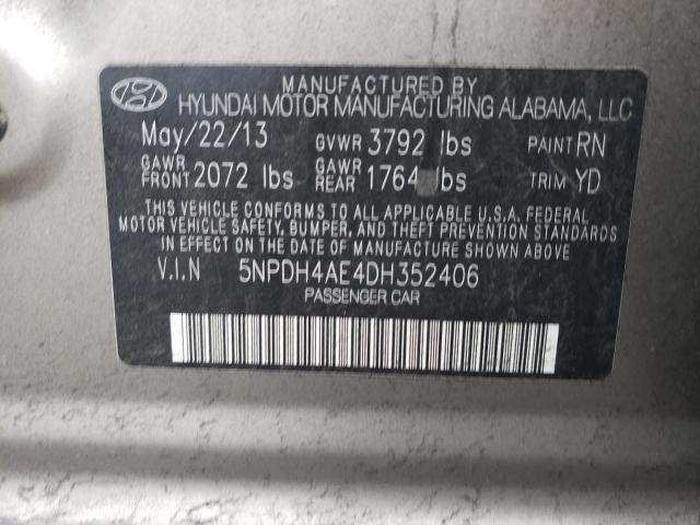 Photo 11 VIN: 5NPDH4AE4DH352406 - HYUNDAI ELANTRA 