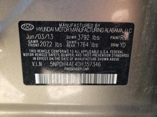 Photo 11 VIN: 5NPDH4AE4DH357346 - HYUNDAI ELANTRA GL 