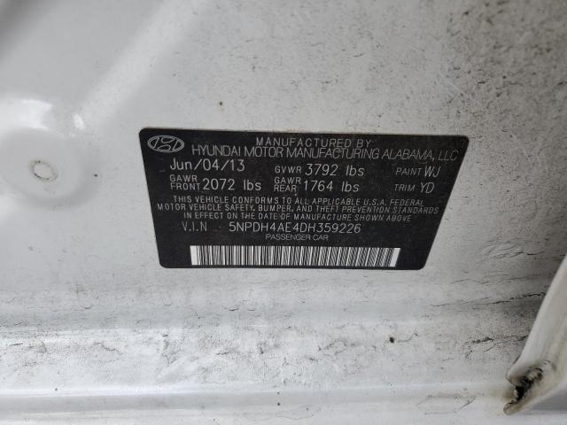 Photo 11 VIN: 5NPDH4AE4DH359226 - HYUNDAI ELANTRA GL 