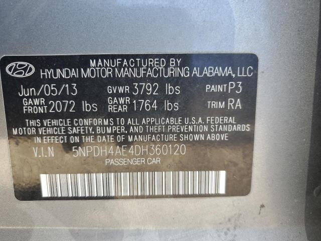 Photo 11 VIN: 5NPDH4AE4DH360120 - HYUNDAI ELANTRA 