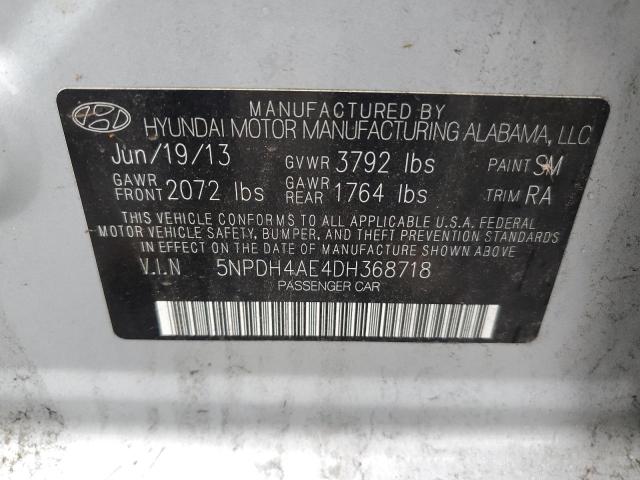 Photo 11 VIN: 5NPDH4AE4DH368718 - HYUNDAI ELANTRA GL 