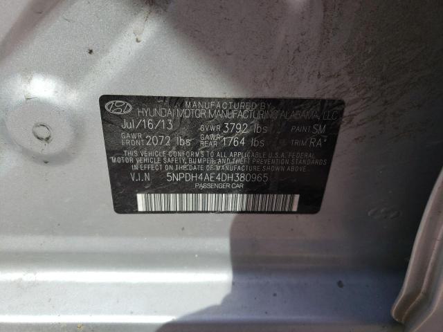 Photo 9 VIN: 5NPDH4AE4DH380965 - HYUNDAI ELANTRA GL 