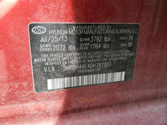 Photo 11 VIN: 5NPDH4AE4DH387303 - HYUNDAI ELANTRA 