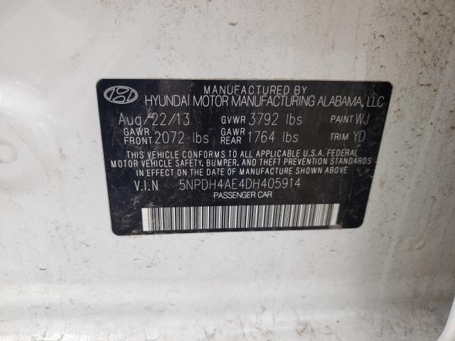 Photo 9 VIN: 5NPDH4AE4DH405914 - HYUNDAI ELANTRA GL 