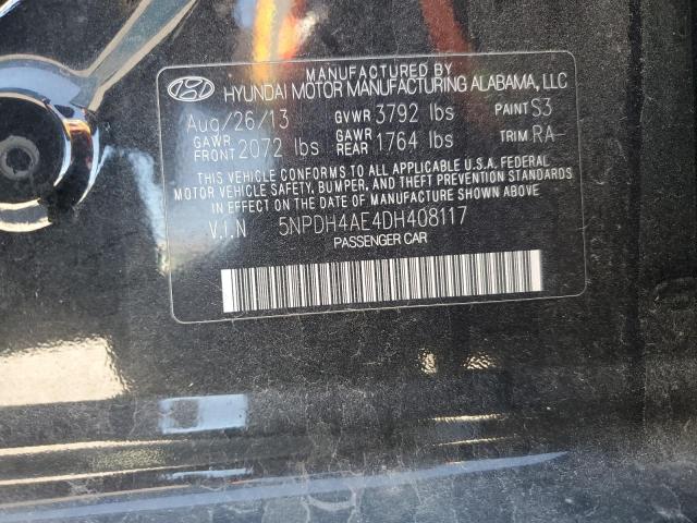 Photo 12 VIN: 5NPDH4AE4DH408117 - HYUNDAI ELANTRA GL 