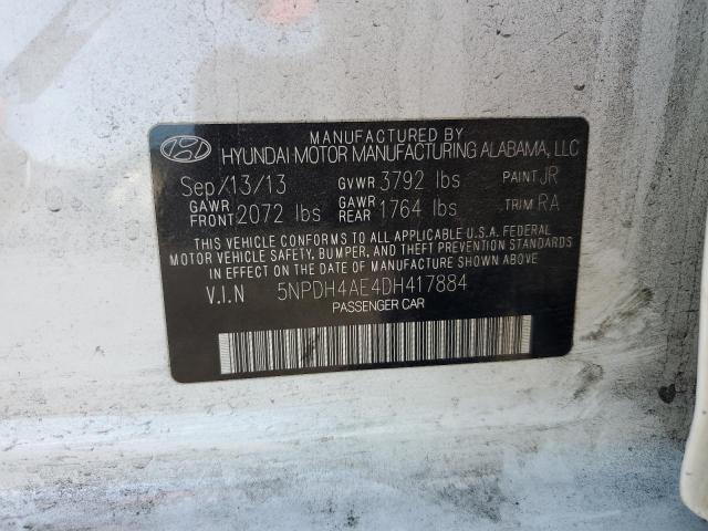 Photo 11 VIN: 5NPDH4AE4DH417884 - HYUNDAI ELANTRA 