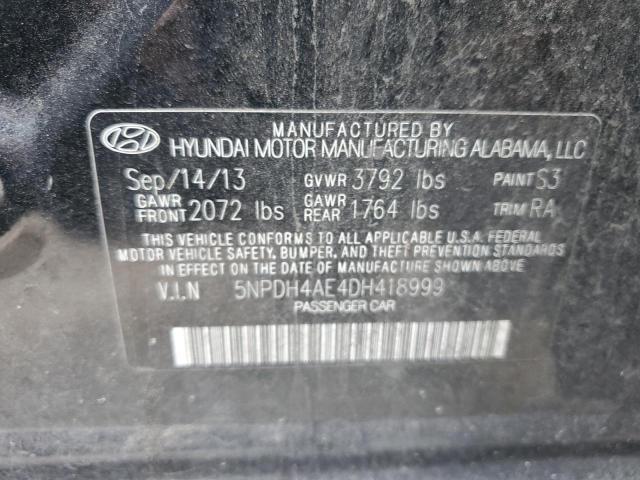 Photo 11 VIN: 5NPDH4AE4DH418999 - HYUNDAI ELANTRA GL 