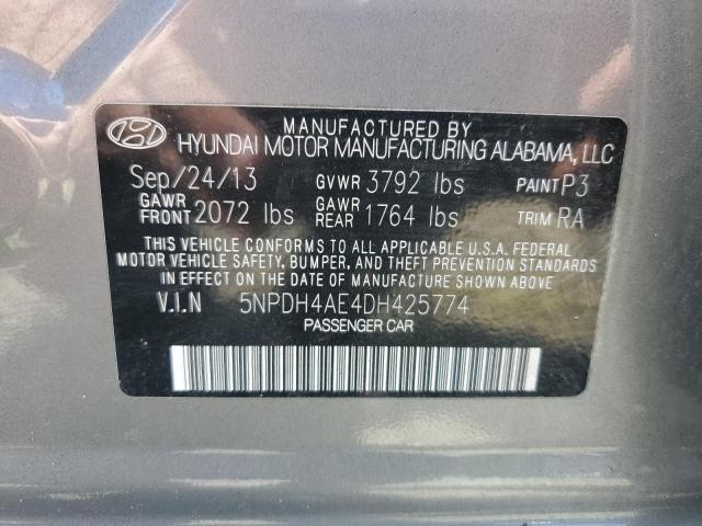 Photo 11 VIN: 5NPDH4AE4DH425774 - HYUNDAI ELANTRA GL 