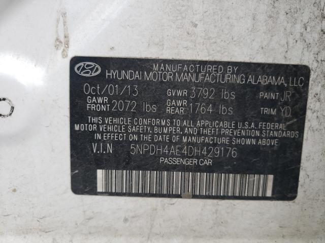 Photo 9 VIN: 5NPDH4AE4DH429176 - HYUNDAI ELANTRA GL 