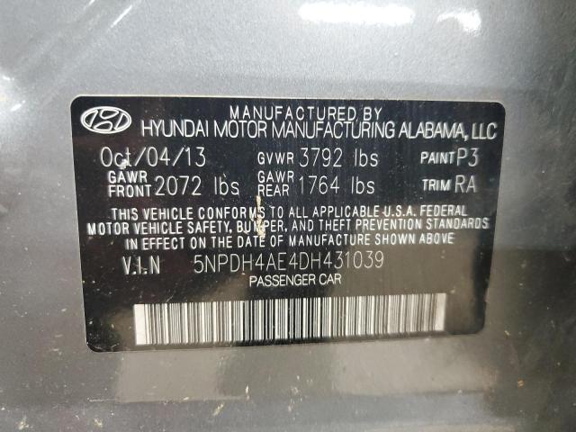 Photo 11 VIN: 5NPDH4AE4DH431039 - HYUNDAI ELANTRA 