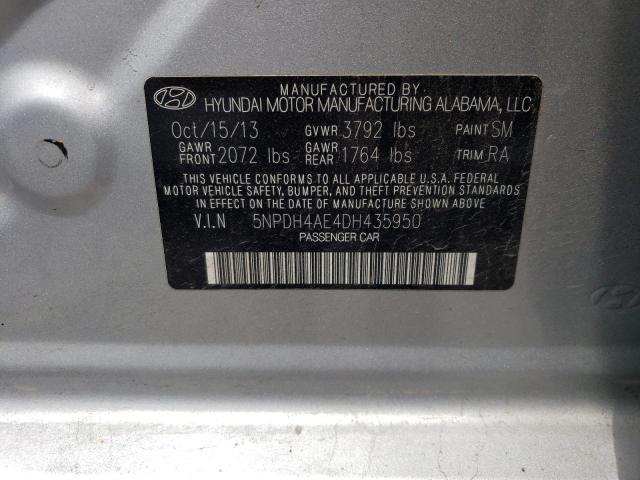 Photo 11 VIN: 5NPDH4AE4DH435950 - HYUNDAI ELANTRA 