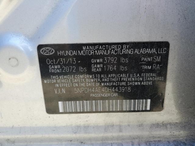 Photo 11 VIN: 5NPDH4AE4DH443918 - HYUNDAI ELANTRA GL 