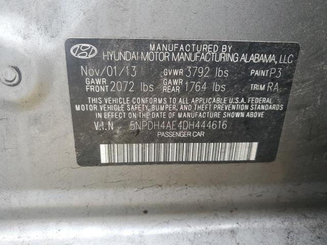 Photo 11 VIN: 5NPDH4AE4DH444616 - HYUNDAI ELANTRA GL 