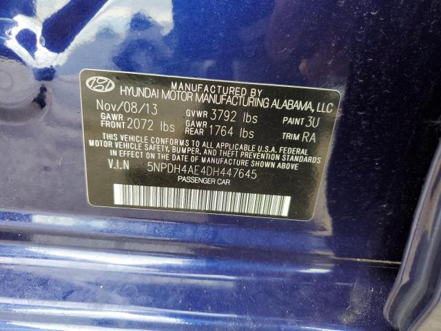 Photo 11 VIN: 5NPDH4AE4DH447645 - HYUNDAI ELANTRA 