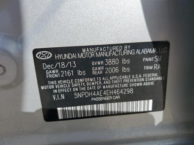 Photo 12 VIN: 5NPDH4AE4EH464298 - HYUNDAI ELANTRA SE 