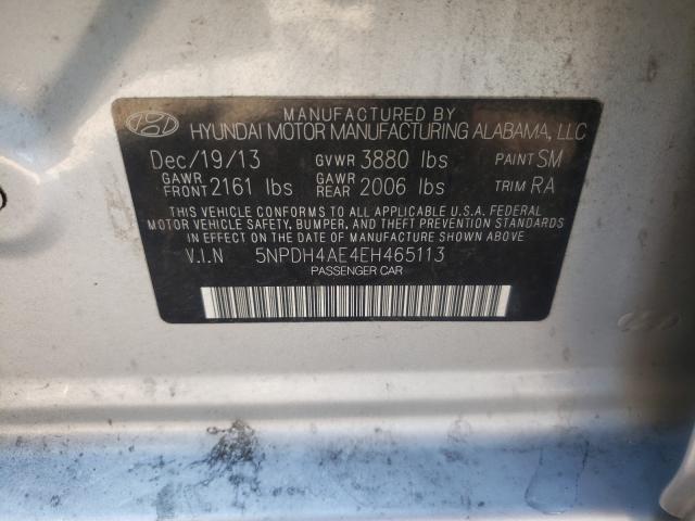 Photo 9 VIN: 5NPDH4AE4EH465113 - HYUNDAI ELANTRA SE 