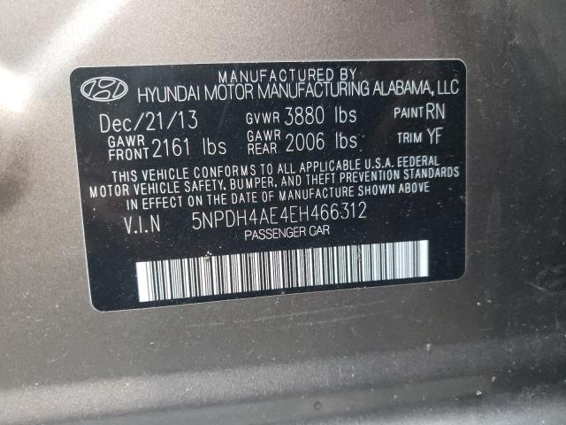 Photo 11 VIN: 5NPDH4AE4EH466312 - HYUNDAI ELANTRA SE 