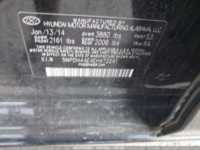 Photo 8 VIN: 5NPDH4AE4EH472241 - HYUNDAI ELANTRA 