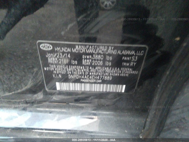 Photo 8 VIN: 5NPDH4AE4EH477889 - HYUNDAI ELANTRA 