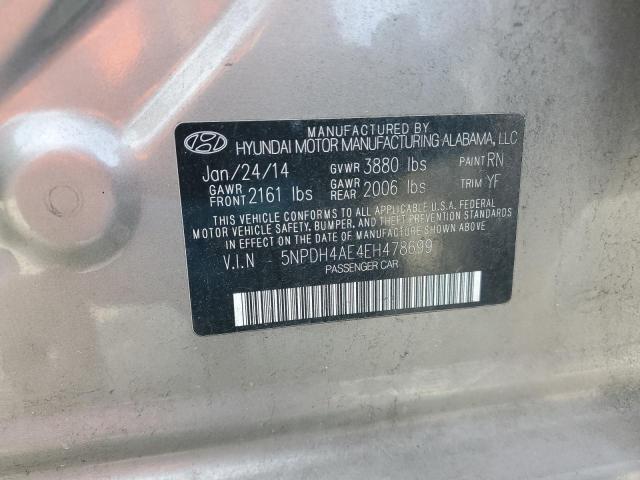 Photo 11 VIN: 5NPDH4AE4EH478699 - HYUNDAI ELANTRA SE 