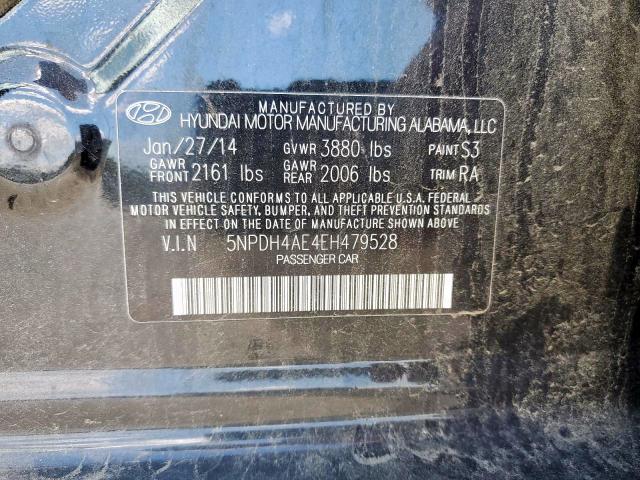 Photo 9 VIN: 5NPDH4AE4EH479528 - HYUNDAI ELANTRA SE 