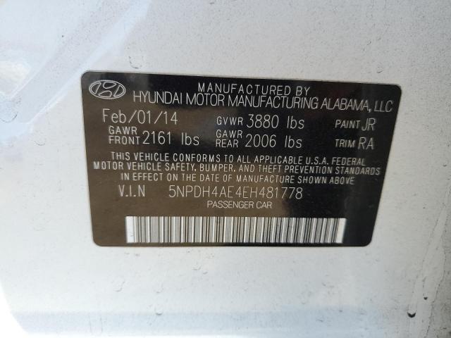 Photo 11 VIN: 5NPDH4AE4EH481778 - HYUNDAI ELANTRA 