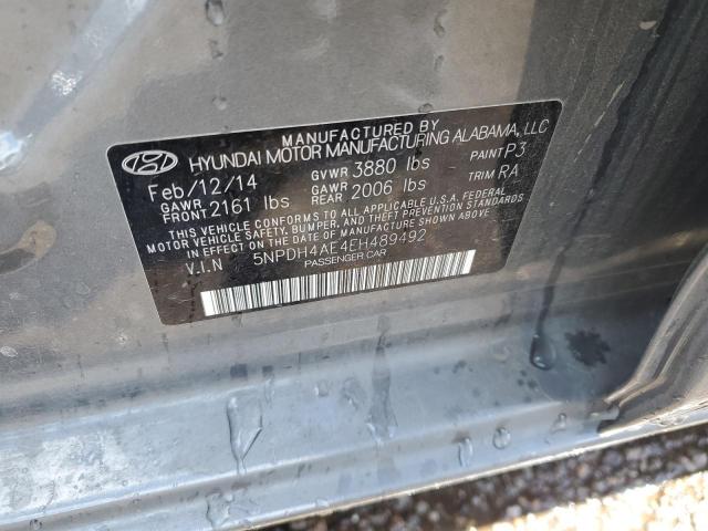 Photo 11 VIN: 5NPDH4AE4EH489492 - HYUNDAI ELANTRA 