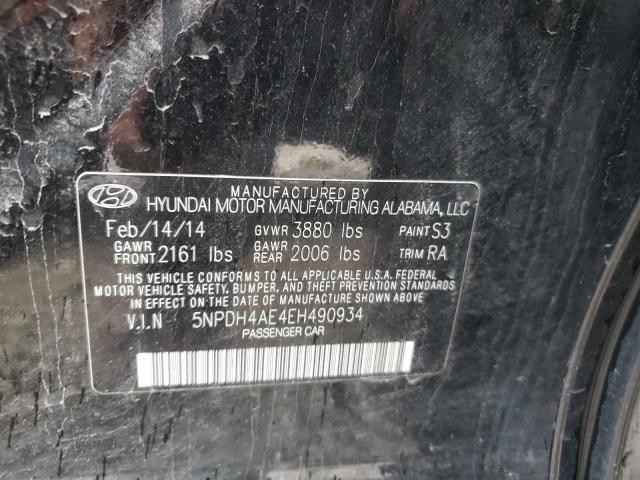 Photo 12 VIN: 5NPDH4AE4EH490934 - HYUNDAI ELANTRA SE 