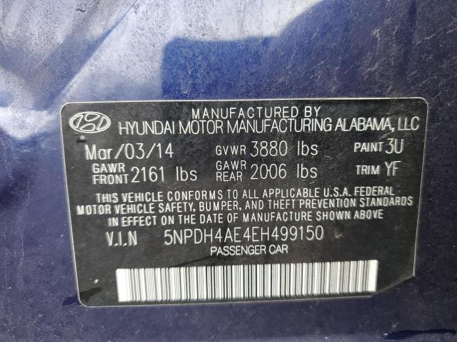 Photo 11 VIN: 5NPDH4AE4EH499150 - HYUNDAI ELANTRA 