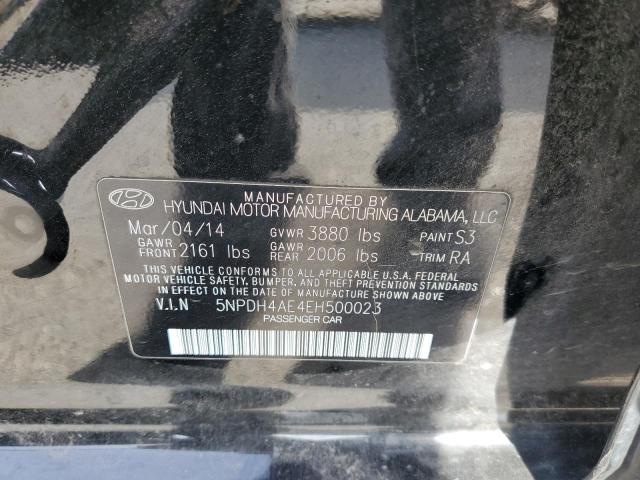 Photo 9 VIN: 5NPDH4AE4EH500023 - HYUNDAI ELANTRA SE 