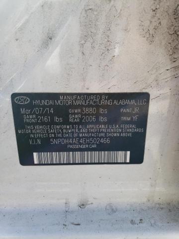 Photo 11 VIN: 5NPDH4AE4EH502466 - HYUNDAI ELANTRA SE 