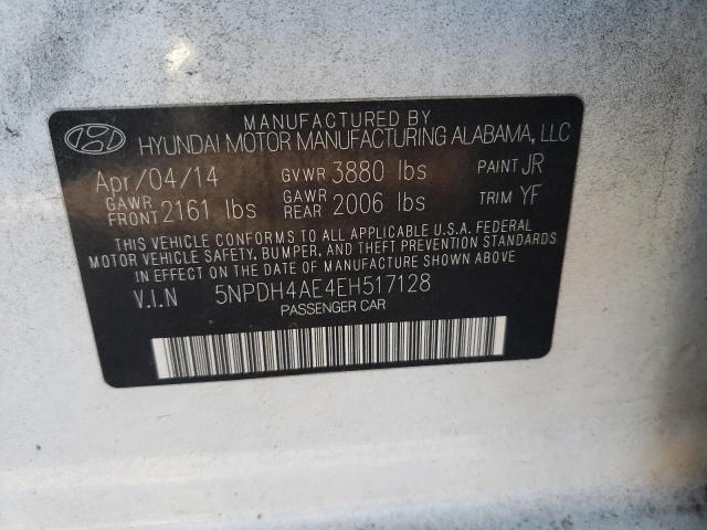 Photo 11 VIN: 5NPDH4AE4EH517128 - HYUNDAI ELANTRA SE 