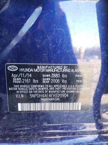 Photo 12 VIN: 5NPDH4AE4EH520904 - HYUNDAI ELANTRA SE 