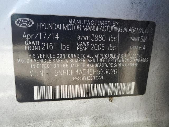 Photo 11 VIN: 5NPDH4AE4EH523026 - HYUNDAI ELANTRA 