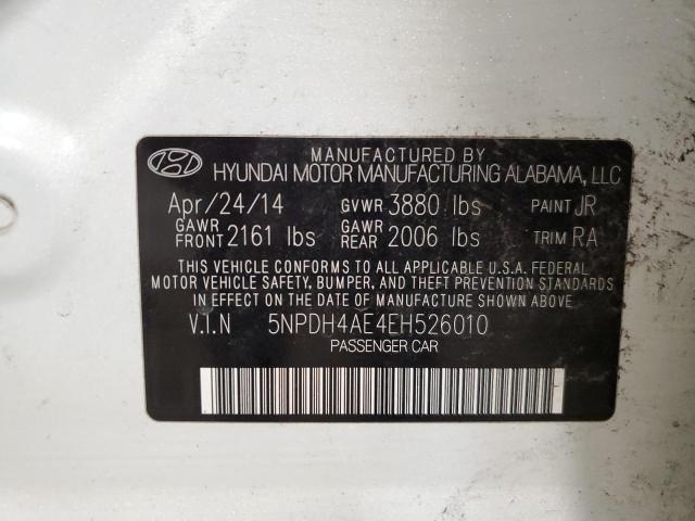 Photo 12 VIN: 5NPDH4AE4EH526010 - HYUNDAI ELANTRA 