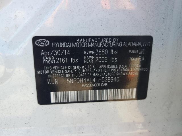 Photo 11 VIN: 5NPDH4AE4EH528940 - HYUNDAI ELANTRA SE 