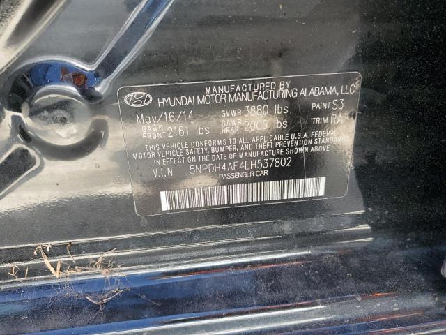 Photo 12 VIN: 5NPDH4AE4EH537802 - HYUNDAI ELANTRA SE 