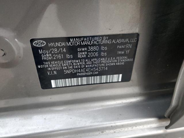 Photo 11 VIN: 5NPDH4AE4EH543714 - HYUNDAI ELANTRA SE 