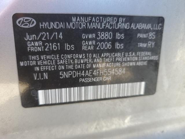 Photo 12 VIN: 5NPDH4AE4FH554584 - HYUNDAI ELANTRA 