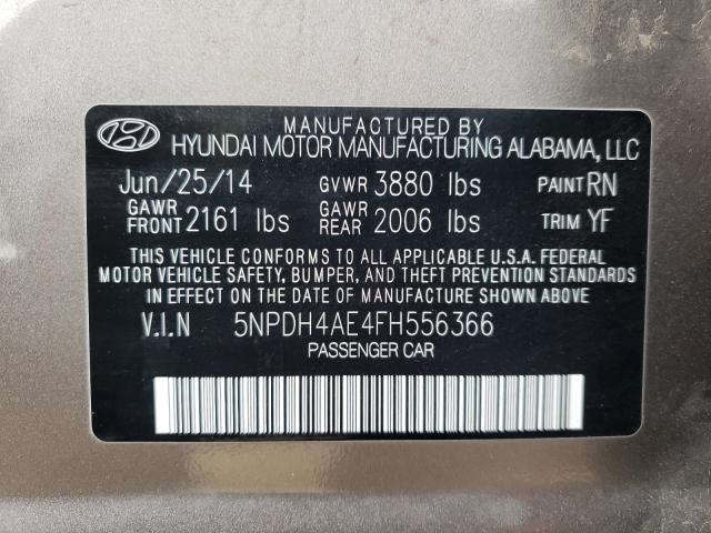 Photo 9 VIN: 5NPDH4AE4FH556366 - HYUNDAI ELANTRA SE 