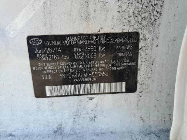 Photo 11 VIN: 5NPDH4AE4FH556559 - HYUNDAI ELANTRA SE 